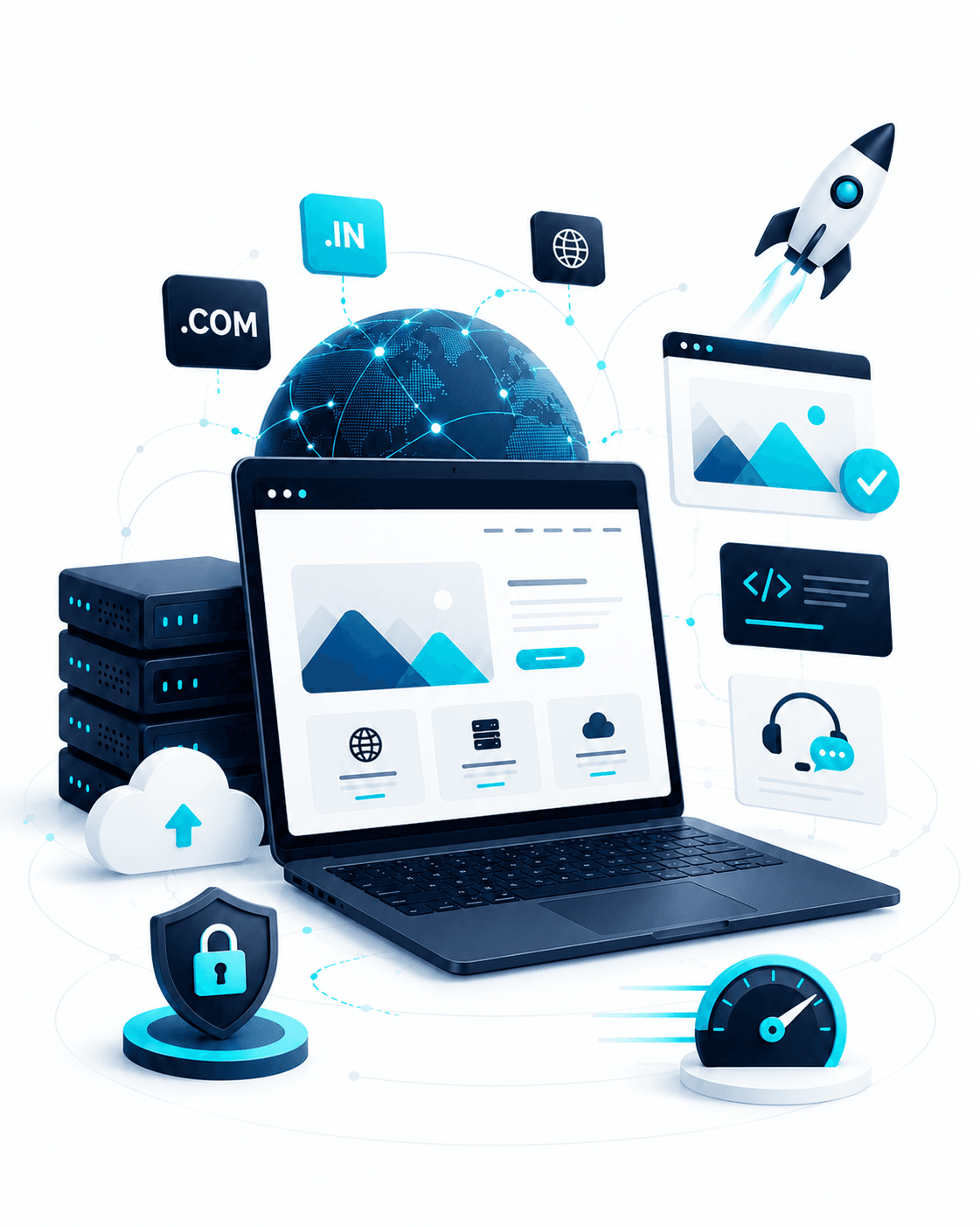 HostKart domain registration, hosting, security, support, and website performance